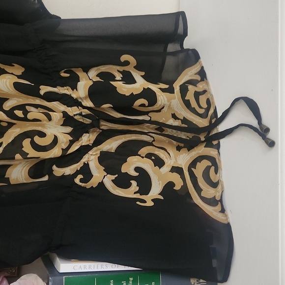 Elegant Black and Gold Women's Top Lane Bryant 22 / 24 Classic Career - Picture 2 of 8